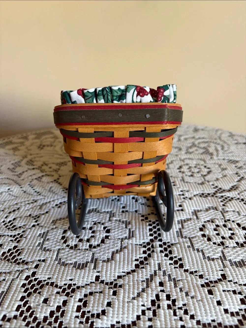 Vintage 1998 Longaberger Sleigh Basket